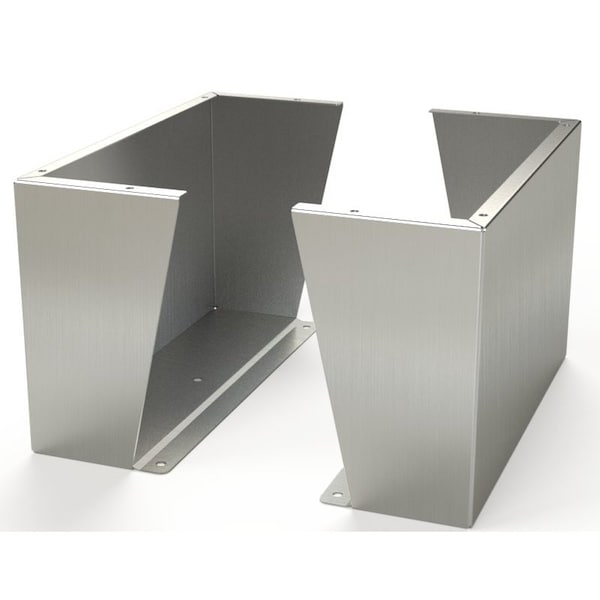 Floor Stand Kit, 15 in. H x 24 in. W x 9.12 in. L, 304 Stainless Steel, 1 PR